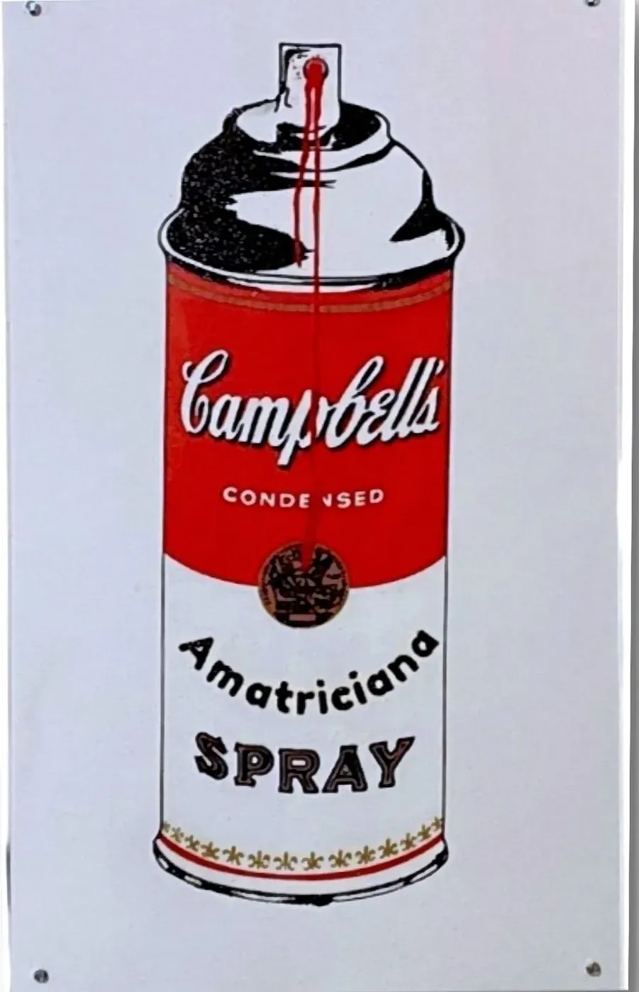 Opera di RO5: bomboletta spray Amatriciana