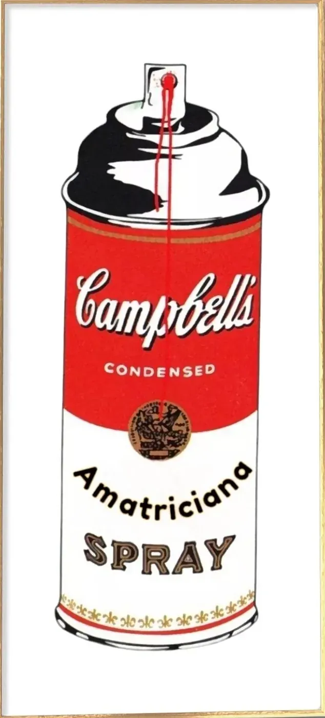 Opera di RO5: bomboletta spray Amatriciana